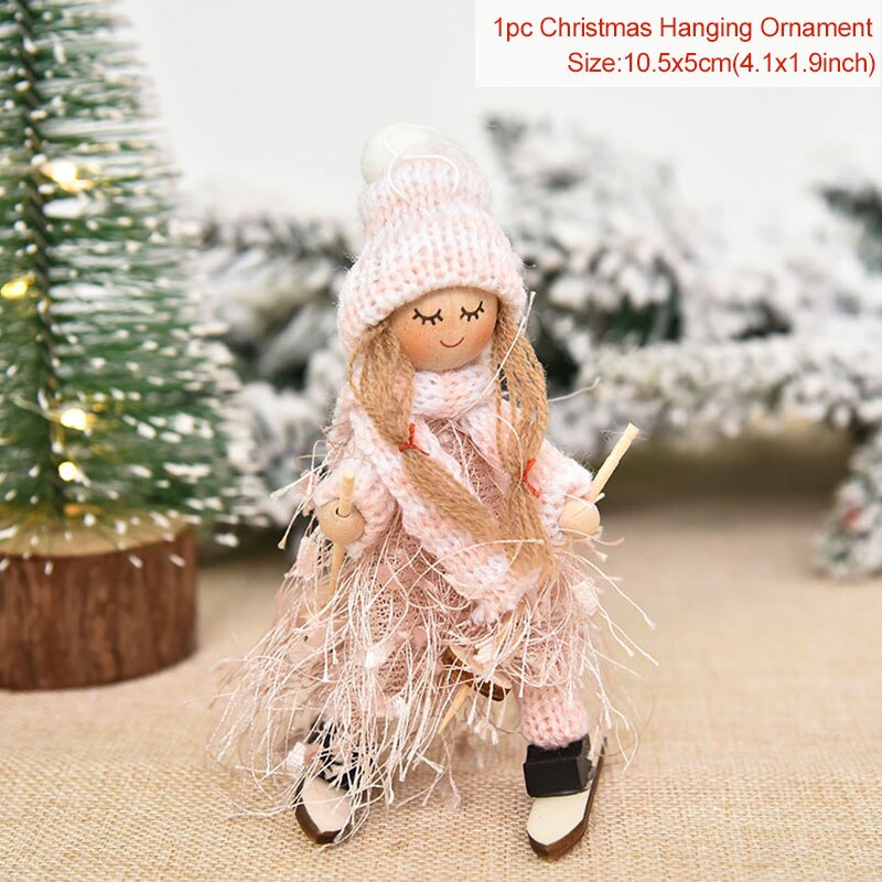 Angel Doll Christmas Tree Hanging Ornaments Pendant New Year Christmas Decorations for Home Navidad 2022 Natal Noel Kids Gift