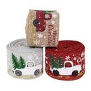 5M Christmas Burlap Ribbons DIY Gift Wrapping Wedding Party Decoration for Home Christmas Tree Ribbon Garland Wreath Bows Craft