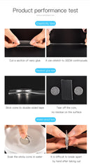 Nano Tracsless Tape Double Sided Tapes Transparent No Trace Reusable Waterproof Bathroom Cleanable Home Decoration Adhesive Tape