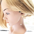 Earrings Leaves With Water Drop Europe Fine Jewelry For Women Autumn New Sterling Silver 925 Gift