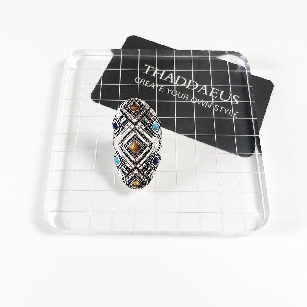 Ethnic Ornaments Ring,Europe Fashion Good Jewerly For Women,2020 Spring New  Bohemia Gift In 925 Sterling Silver,Super Deals