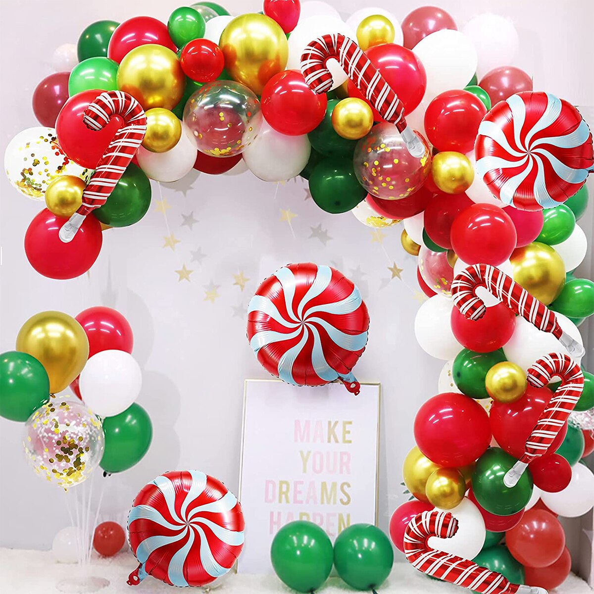 Christmas Balloon Garland Arch kit 2022 Merry Christmas Decorations For Home Xmas Balloon Navidad Noel Gift New Year 2023 - anconmall