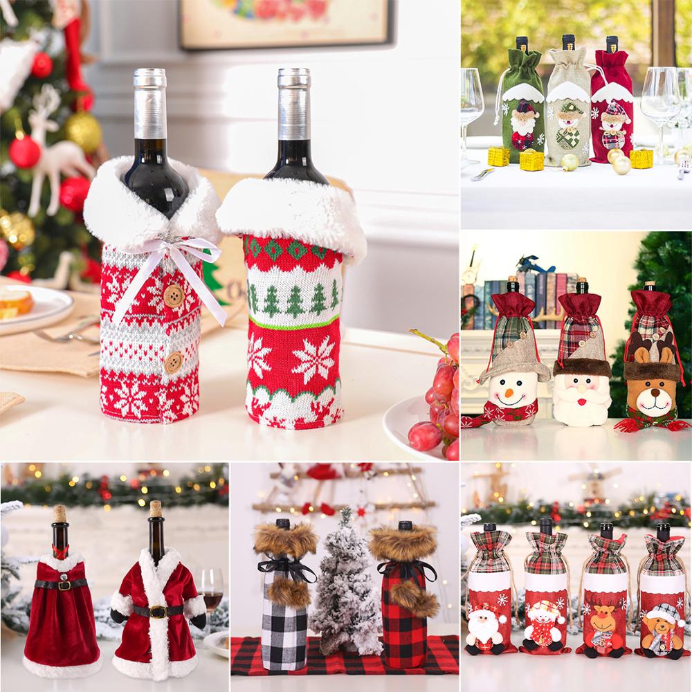 Santa Claus Snowman Cristmas Dining Table Set Merry Christmas Decor for Home Kitchen Navidad Decor Xmas 2022 Natal New Year 2023
