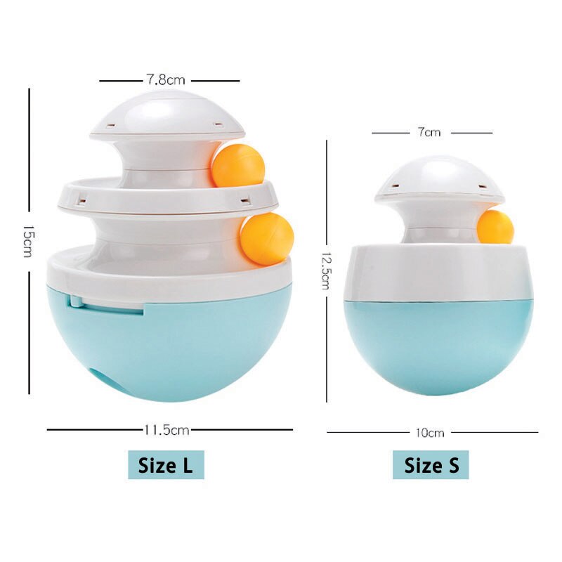 Interactive Dog Toys Tumbler Leakage Food Ball Food Dispenser Slow Feed Accompany Playing Training Pet Supplies for Dogs and Cat - anconmall