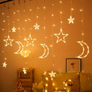 Star Moon LED String Lights Christmas Decor For Home Ramadan Decor Eid Mubarak Ramadan Kareem Decor Muslim Islamic  Eid al-fitr