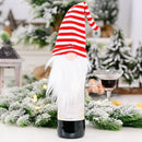Christmas Wine Bottle Cover Bags Santa Claus Wine Bottle Cover Gift Bag Christmas Dinner Party Xmas Table Decor Merry Christmas