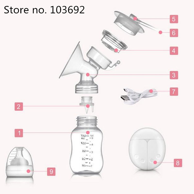 Double Electric Breast Pump With Milk Bottle Infant USB BPA free Powerful Breast Pumps Baby Breast Feeding Drop Shipping