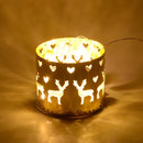 Christmas Iron Hollow Candle Holder Merry Christmas Decorations For Home Table Ornaments Noel Navidad Natal New Year Gifts 2023