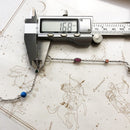 Charm Bracelet Coloured Stones Spring Brand New Link Chain 925 Sterling Silver Jewelry Stylish Gift For Women