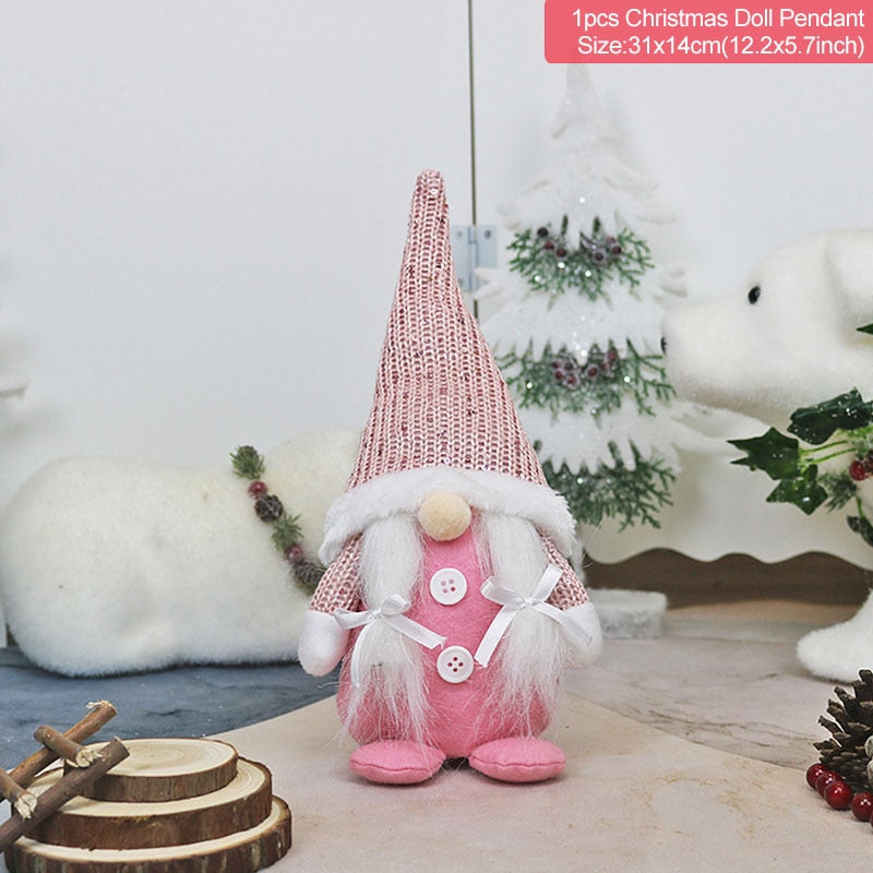 Christmas Faceless Doll Merry Christmas Decorations For Home Christmas Ornaments Xmas Navidad Natal New Year 2022 Kids Gift