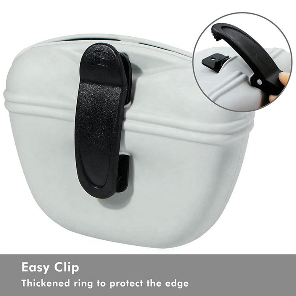 Outdoor Dog Treat Pouch Waist Feed Bundle Pocket Silicone Pet Dog Training Portable Treat Bag Dog Puppy Reward Snack Bag Supplie - anconmall