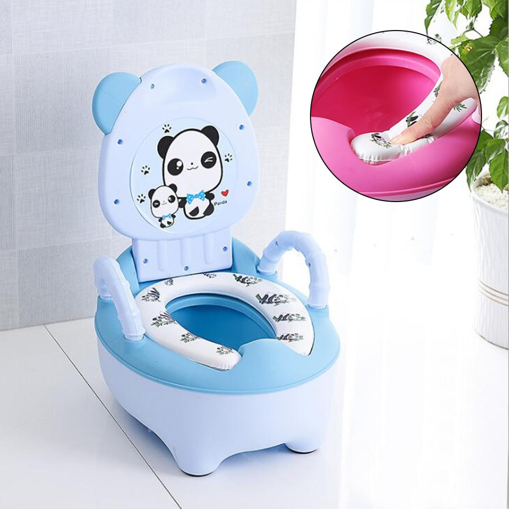 1-6 Years Old Children's Pot Cute Baby Toilet Seat Easy to Clean Baby Potty Portable Stool Boys And Girls Safe Trainer Seat WC