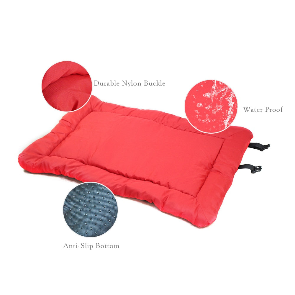 Portable Big Dog Bed Foldable Puppy Kennel Sofa Bench Cushion Waterproof Outdoor Pet Couch Mat Beds For Small Large Dogs - anconmall