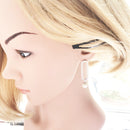 New Classic Pearl Drop Earring Gift For Women High Quality Feminine Fine Jewelry in 925 Sterling Silver