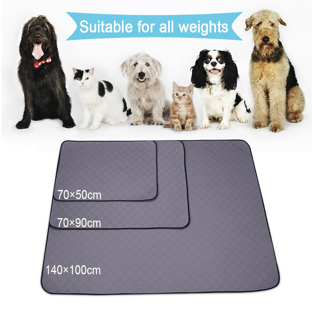 Dog Diaper Washable Impermeable Mat Urine Absorbent Diaper Mat Water Absorption Reusable Diapers Dog Car Seat Cover Pet supplies - anconmall