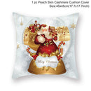 45*45 Christmas Cushion Cover Christmas Decorations for Home Throw Pillows Sofa Home Decor Christmas Pillowcase Pillow Cover