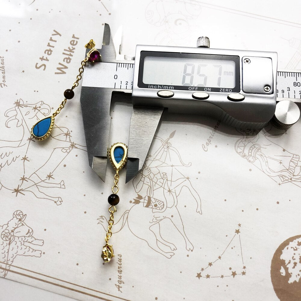 Earrings Riviera Colors Gold Plated,Europe Lightness Fine Jewelry For Women Autumn Brand New Sterling Silver 925 Gift