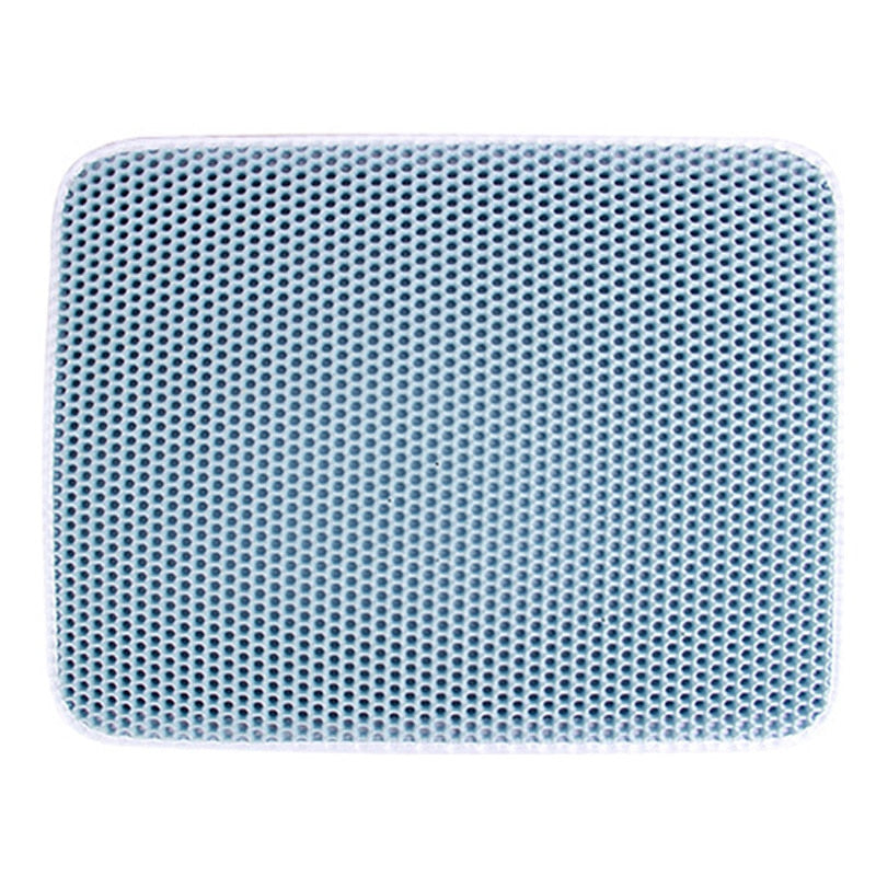 Cat Litter Tray Mat Waterproof EVA Double Layer Cat Self Cleaning Sandbox Pad Non Slip Pet Litter Box Mat For Cat Toilet