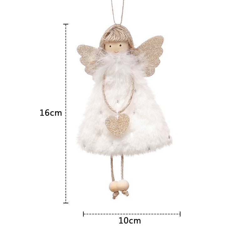 New Year 2023 Christmas Elf Doll Ornaments Xmas Tree Hanging Pendant Navidad 2022 Santa Kids Gift Christmas Home Decoration