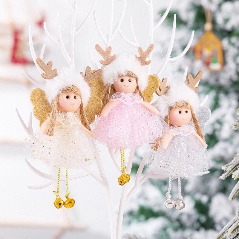 Angel Doll Christmas Tree Hanging Ornaments Pendant New Year Christmas Decorations for Home Navidad 2022 Natal Noel Kids Gift