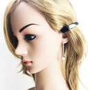 Drop Earrings Black Star,Europe Style Karma Good Fashion Jewelry Bohemia Gift For Women In 925 Sterling Silver