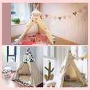 Children&#39;s Tent Teepee Tent For Kids Portable Tipi Infantil House For Children Cabana Kids Tents Decoration Carpet LED Lights
