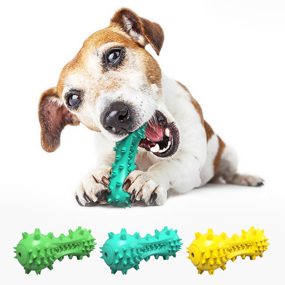 Dog Toys Molar Bite Rubber Rods Chew Toys Cleaning Non-toxic TPR Soft Dog Toothbrush For Small Medium Large Dog Supplies