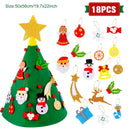Diy Felt Christmas Tree Christmas Decor for Home Navidad 2022 New Year Gifts for Kids Cristmas Ornaments Navidad Natal Xmas Tree