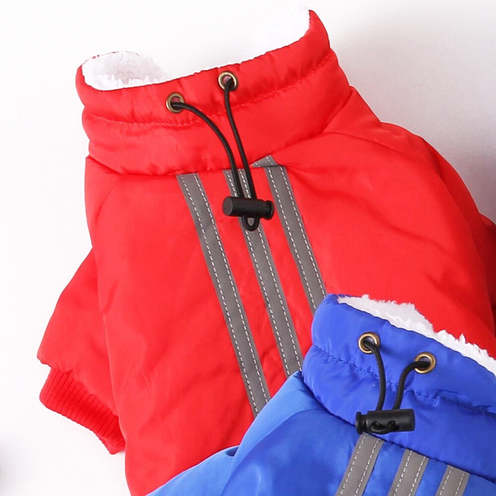 Dog's Winter Cotton Jumpsuit Pet Clothes Warm Jacket Thicker Coat Pets Clothing for Small Medium Dog French Bulldog Teddy Puppy - anconmall