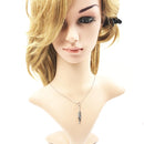 Necklace Ethnic Feather Summer Brand New Eye-Catching Fine Jewelry Europe 925 Sterling Silver Bohemia Gift For Women