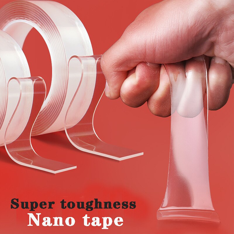 Nano Tapes Transparent Reusable Waterproof Adhesive Tapes Kitchen Bathroom Supplies Tape Home Decoration Double Sided Tape