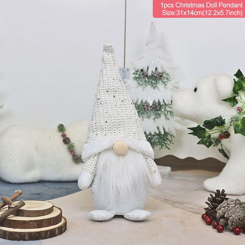 Christmas Faceless Doll Merry Christmas Decorations For Home Christmas Ornaments Xmas Navidad Natal New Year 2022 Kids Gift