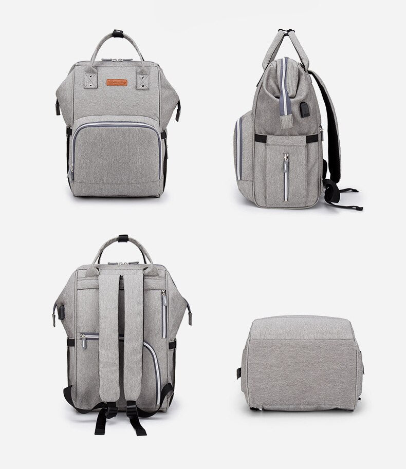 Fashion Maternity Backpack Diaper Bag Large Waterproof Backpack for Mom Travel Baby Bags Multifunction Baby Changing Bags