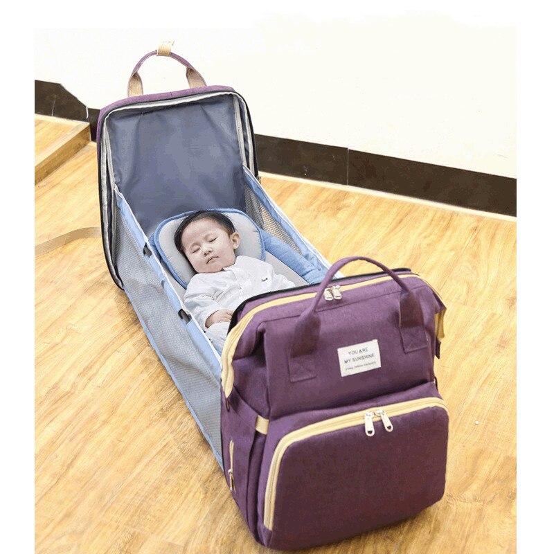 Large Capacity Maternity Bag Diaper Bag Waterproof Baby Bed Bags Baby Care Handbag Diaper Changing Bag Baby Backpack