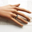 Angular Band Ring Nine-cornered Shape,Ethnic Fine Jewerly For Women Men Autumn Gift In 925 Sterling Silver