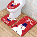Santa Claus Rug Seat Bathroom Set Merry Christmas Decorations For Home Navidad 2020 Natal Cristmas Party Supplies New Year Gift