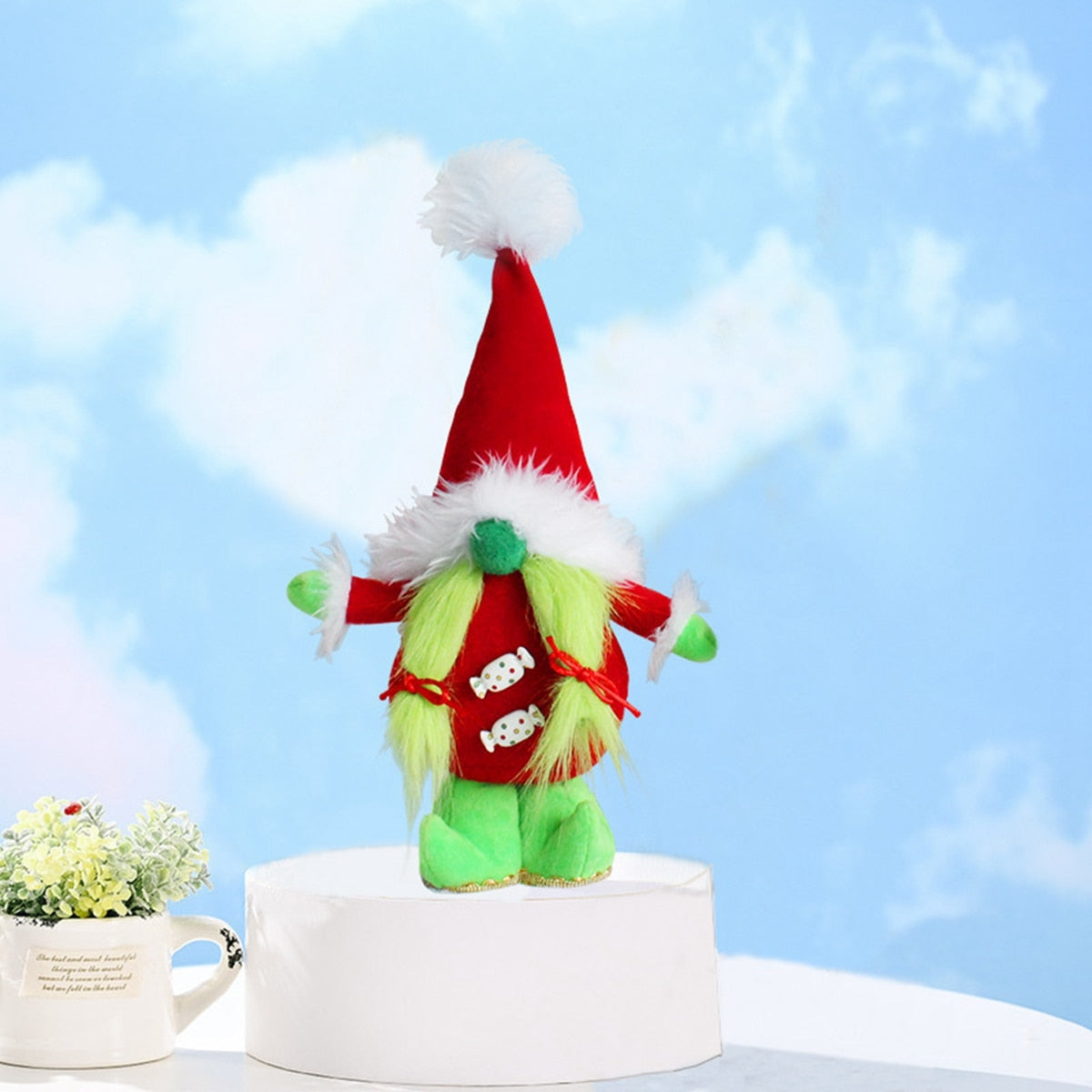 Green Beard Doll Ornament 2022 Merry Christmas Decorations for Home Christmas Ornament Xmas Kids Gifts Navidad New Year 2023