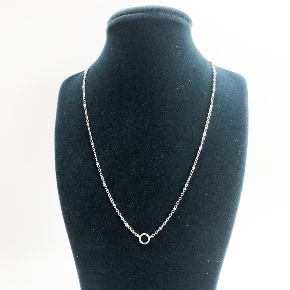 Charm Necklace Filigree Chain,Winter Fashion Carrier Jewelry Europe 925 Sterling Silver Gift For Women