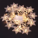 3.5M Snowflake LED String Light Curtain Flashing Fairy Light Garland Winter Party Christmas Decoration for Home Natal New Year