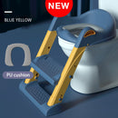 Folding Infant Potty Children's Pot Baby Toilet Training Chair With Adjustable Step Stool Ladder  Toilet Seat Boys Girls Potties