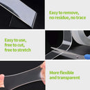 5M Nano Transparent Tapes Home Decoration Wall Sticker Bathroom Kitchen Sink Reusable Tape Adhesive Waterproof Tracsless Tape