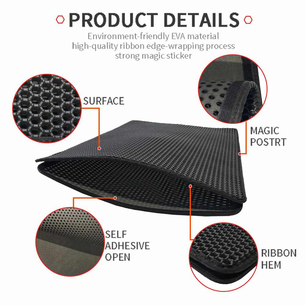 Cat Litter Tray Mat Waterproof EVA Double Layer Cat Self Cleaning Sandbox Pad Non Slip Pet Litter Box Mat For Cat Toilet - anconmall