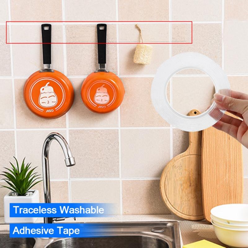 3M5M Double Sided Tape Nanoself-Adhesive Tape Waterproof Stickers Wall Household For Kitchen Nano Tapes Home supplies For bath
