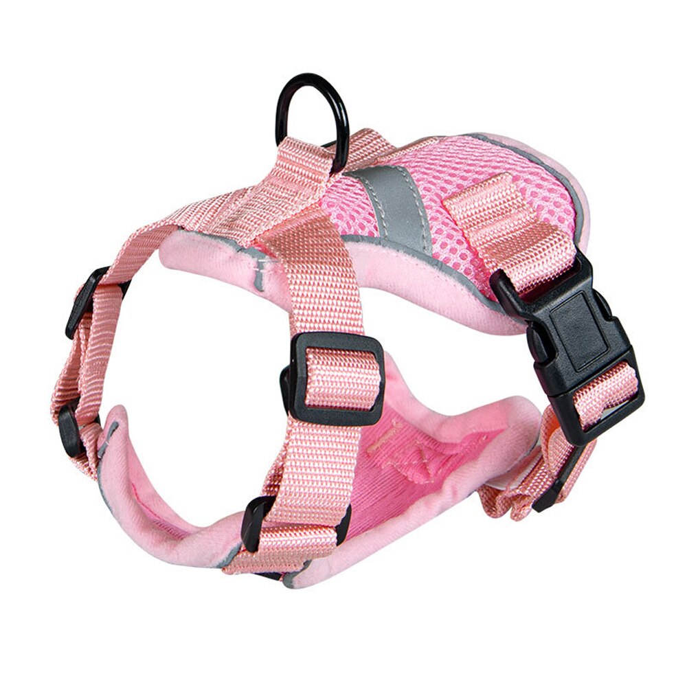 Cat Cooling Harness Breathable Puppy Vest Chest Strap Reflective Adjustable Mesh Harness No-Pull No-Choke for Cats Small Dogs - anconmall