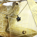 Necklace Black Petals Flower Summer Brand New Romantic Fine Jewelry Europe 925 Sterling Silver Gift For Women