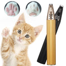 Pet Dog Cat Foot Hair Trimmer Rechargeable Dog Clipper with LED Light Ceramic Blade Low Noise Type-C Pet Paw Ear Hair Clipperl - anconmall