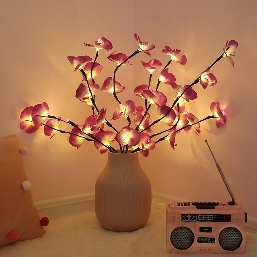 Phalaenopsis Branch Christmas Lights Merry Christmas Decor for Home Christmas Ornaments Navidad Natal Decor Kerst New Year 2023