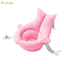 Baby Newborn Shower Bath Tub Pad Non-Slip Bathtub Net Bag Seat Support Mat Foldable Take Bath Pad Soft Comfort Body Cushion