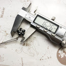 Necklace Black Petals Flower Summer Brand New Romantic Fine Jewelry Europe 925 Sterling Silver Gift For Women