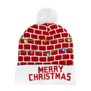 LED Christmas Hat Sweater Knitted Beanie Christmas Light Up Knitted Hat Christmas Gift for Kids Xmas 2023 New Year Decorations